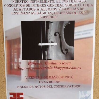 Ponencia en el Conservatorio de Granada 2018